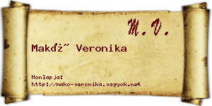 Makó Veronika névjegykártya