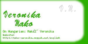 veronika mako business card